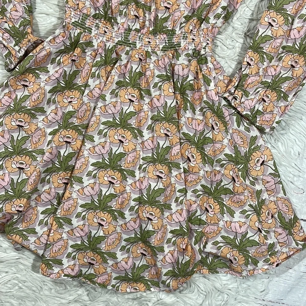 J.Crew x Liberty Art Smocked-waist mini dress in Butterfield Poppy Pattern